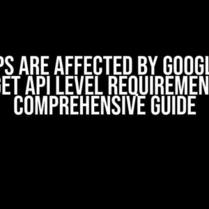 Your Apps Are Affected by Google Play’s Target API Level Requirements: A Comprehensive Guide